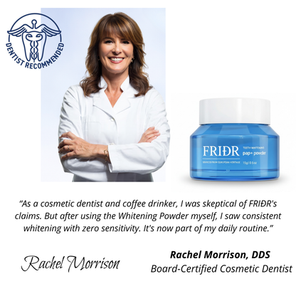 Erase years of stubborn stains without any pain or enamel damage